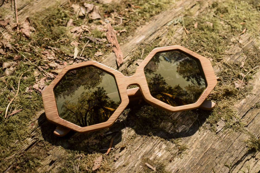Honeycombs | Polarized Bamboo Sunglasses by Bambuddha