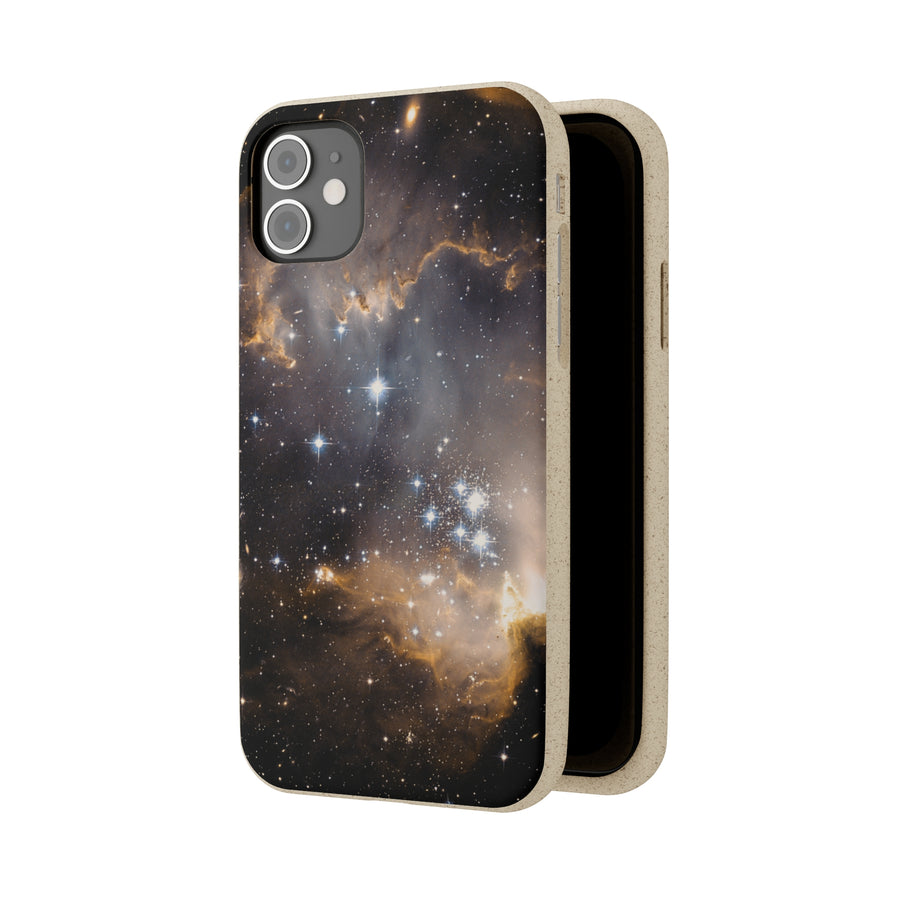 Universal | Bamboo Biodegradable Cases (iPhone 11, 12, 13) Sustainable Phone Case Stars Galaxy Case