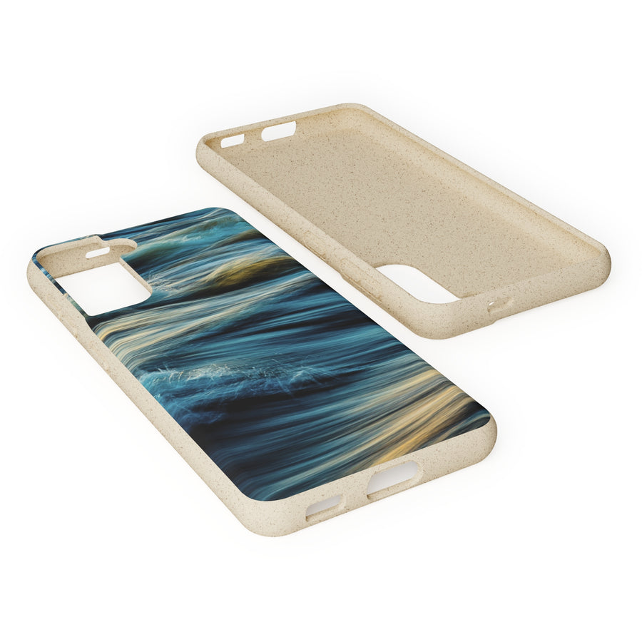 Wispy Waves | Bamboo Biodegradable Cases (Samsung Galaxy S20, S21, S22) Sustainable Phone Case Earth-Friendly