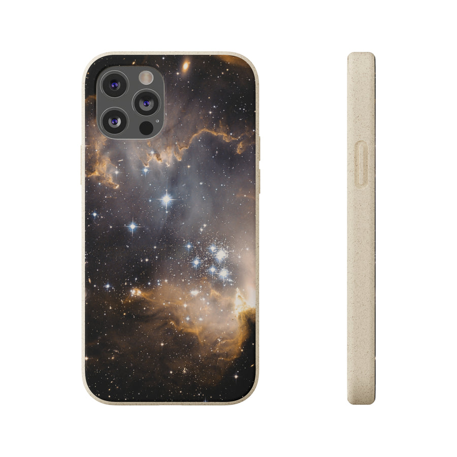 Universal | Bamboo Biodegradable Cases (iPhone 11, 12, 13) Sustainable Phone Case Stars Galaxy