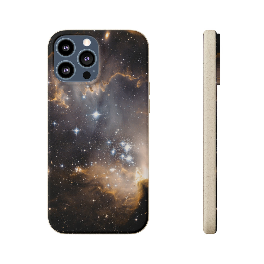 Universal | Bamboo Biodegradable Cases (iPhone 11, 12, 13) Sustainable Phone Case Stars Galaxy