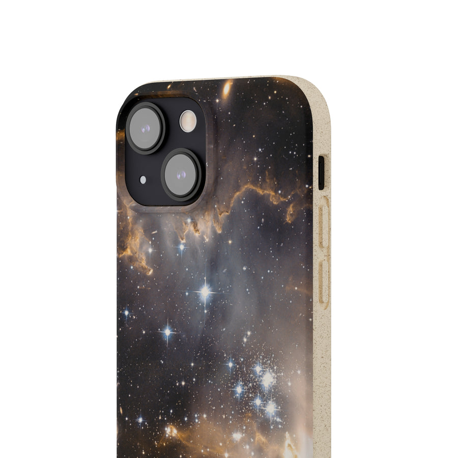 Universal | Bamboo Biodegradable Cases (iPhone 11, 12, 13) Sustainable Phone Case Stars Galaxy Case