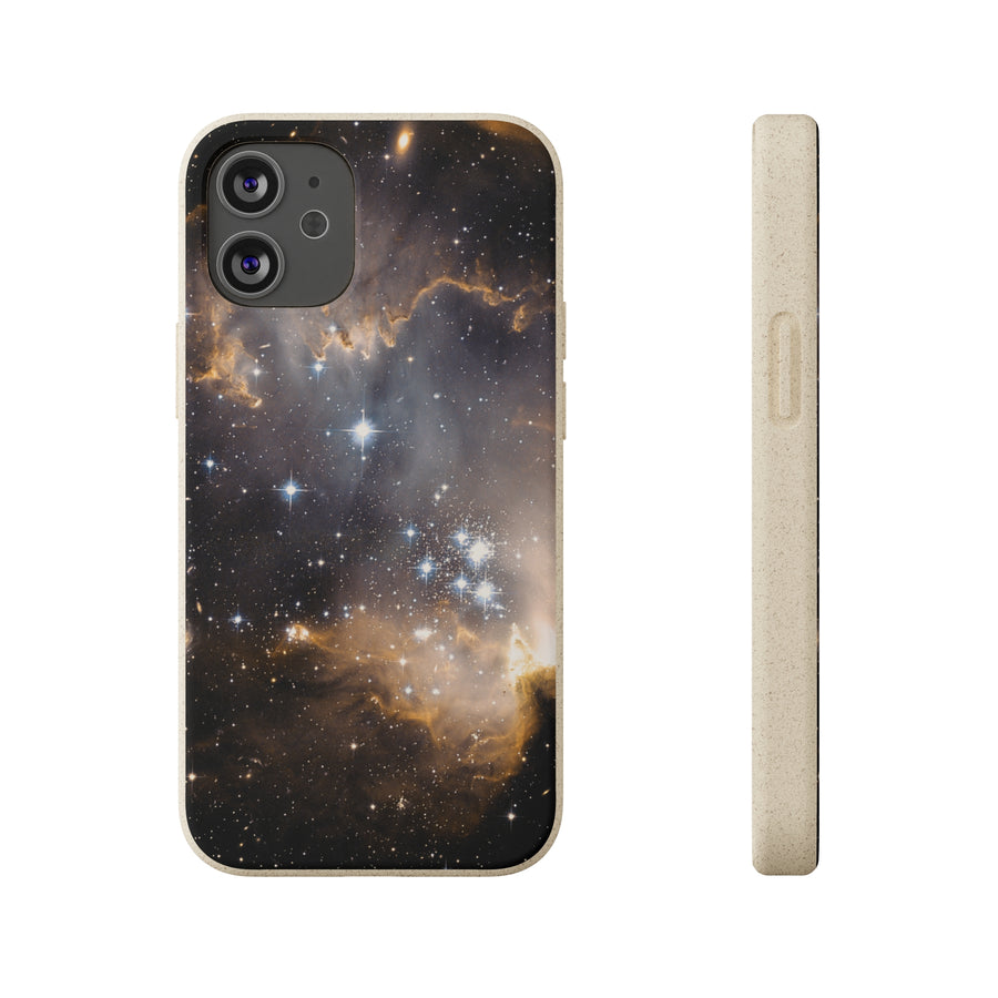 Universal | Bamboo Biodegradable Cases (iPhone 11, 12, 13) Sustainable Phone Case Stars Galaxy Case