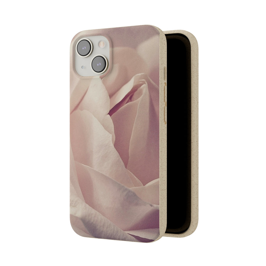 Rose Bud | Bamboo Biodegradable Cases (iPhone 11, 12, 13) Sustainable Phone Case Natural