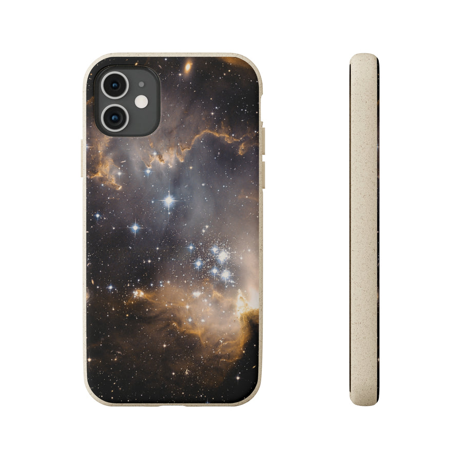 Universal | Bamboo Biodegradable Cases (iPhone 11, 12, 13) Sustainable Phone Case Stars Galaxy Case