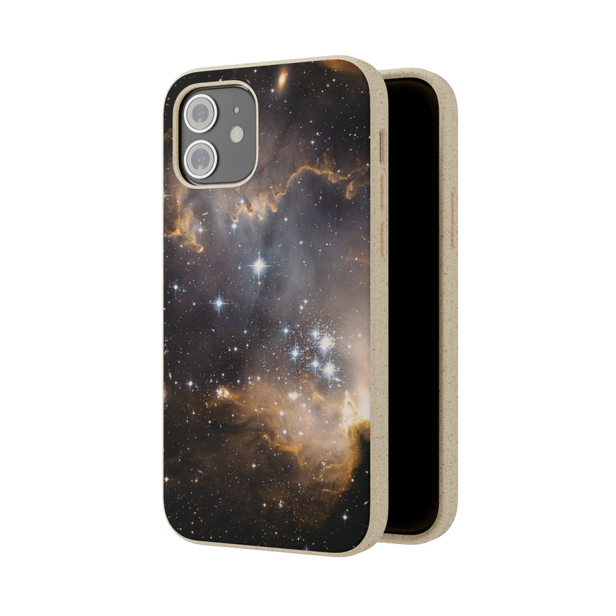 Universal | Bamboo Biodegradable Cases (iPhone 11, 12, 13) Sustainable Phone Case Stars Galaxy Case