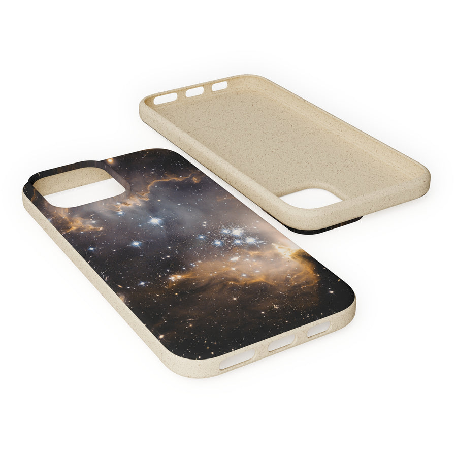 Universal | Bamboo Biodegradable Cases (iPhone 11, 12, 13) Sustainable Phone Case Stars Galaxy Case