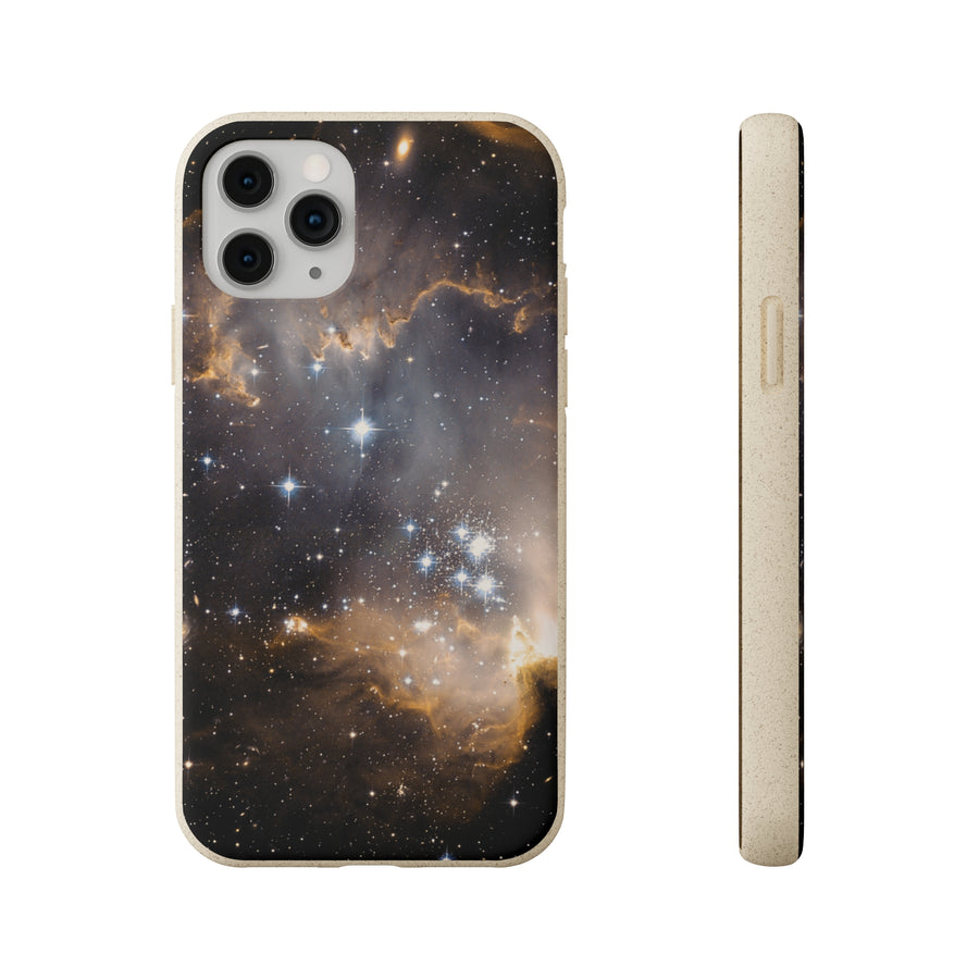 Universal | Bamboo Biodegradable Cases (iPhone 11, 12, 13) Sustainable Phone Case Stars Galaxy