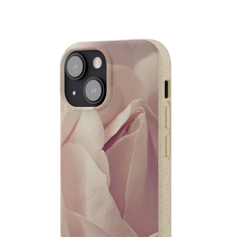 Rose Bud | Bamboo Biodegradable Cases (iPhone 11, 12, 13) Sustainable Phone Case Natural