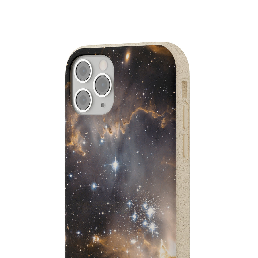 Universal | Bamboo Biodegradable Cases (iPhone 11, 12, 13) Sustainable Phone Case Stars Galaxy Case