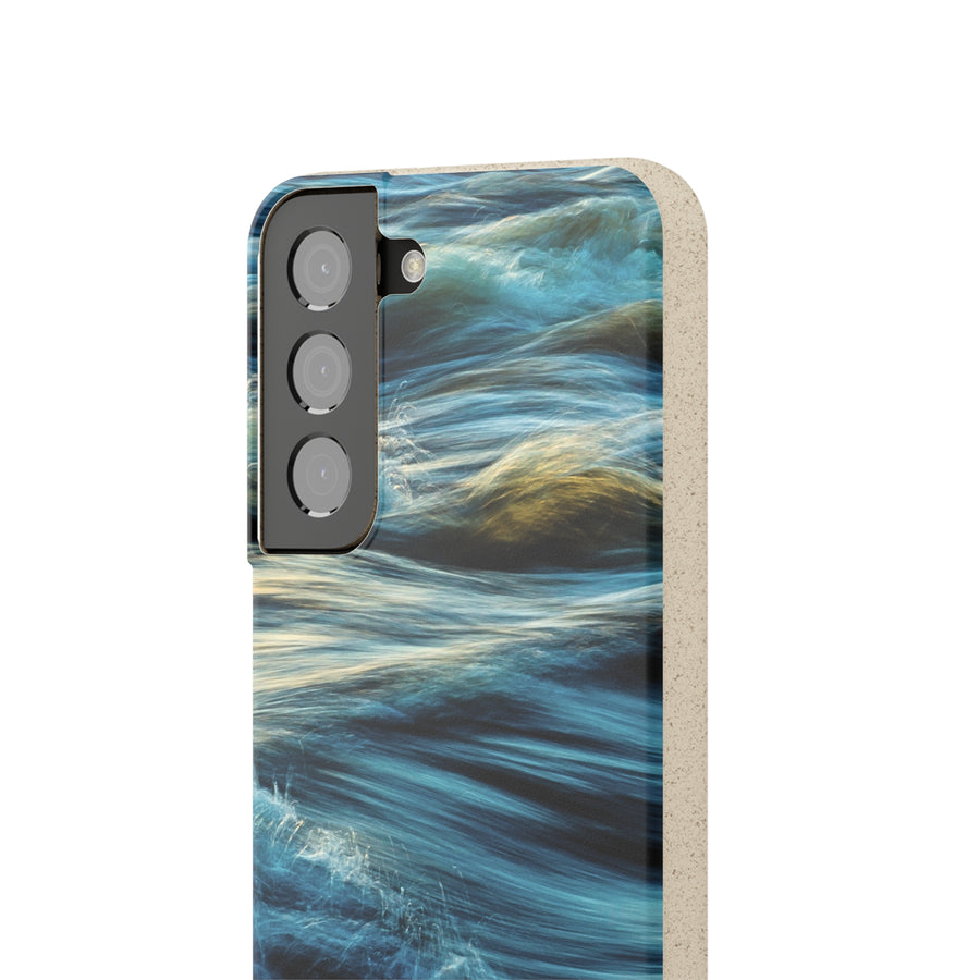 Wispy Waves | Bamboo Biodegradable Cases (Samsung Galaxy S20, S21, S22) Sustainable Phone Case Earth-Friendly