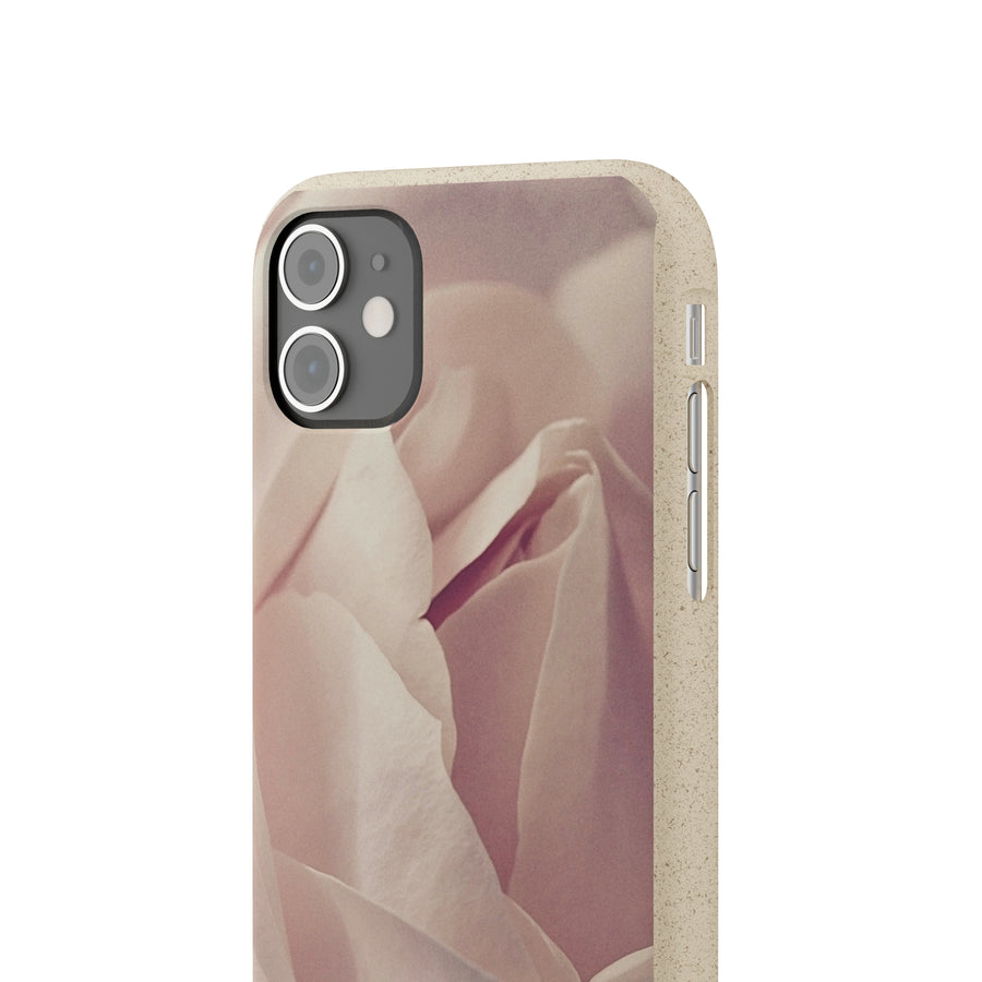 Rose Bud | Bamboo Biodegradable Cases (iPhone 11, 12, 13) Sustainable Phone Case Natural