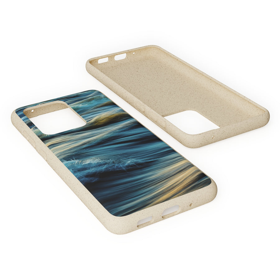 Wispy Waves | Bamboo Biodegradable Cases (Samsung Galaxy S20, S21, S22) Sustainable Phone Case Earth-Friendly