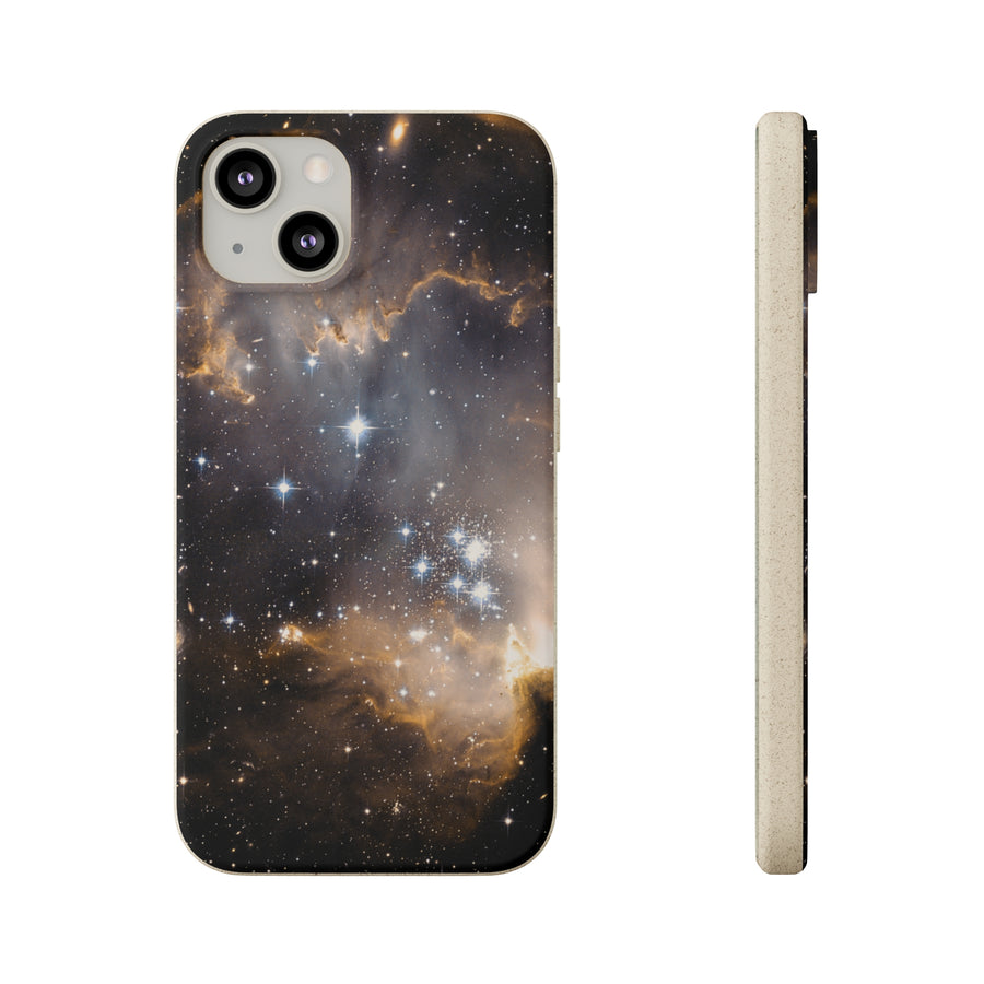 Universal | Bamboo Biodegradable Cases (iPhone 11, 12, 13) Sustainable Phone Case Stars Galaxy