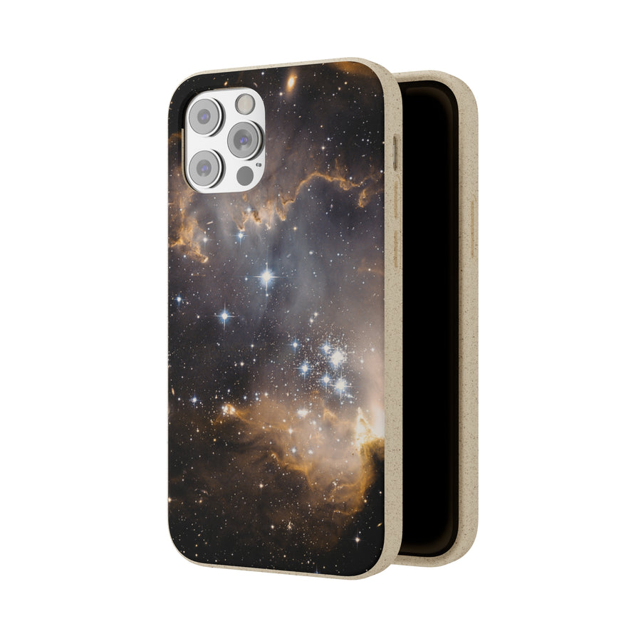 Universal | Bamboo Biodegradable Cases (iPhone 11, 12, 13) Sustainable Phone Case Stars Galaxy Case