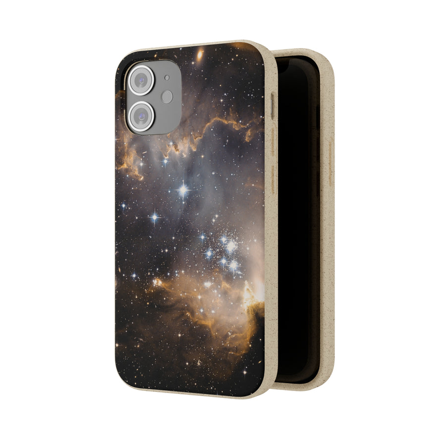 Universal | Bamboo Biodegradable Cases (iPhone 11, 12, 13) Sustainable Phone Case Stars Galaxy Case