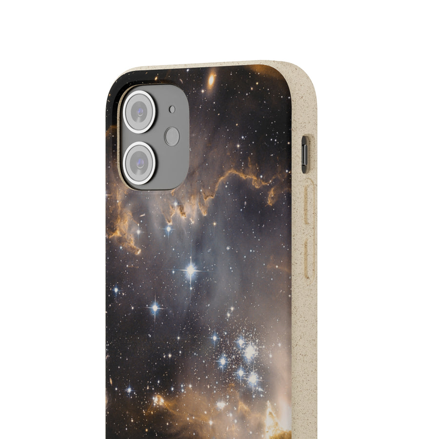 Universal | Bamboo Biodegradable Cases (iPhone 11, 12, 13) Sustainable Phone Case Stars Galaxy Case