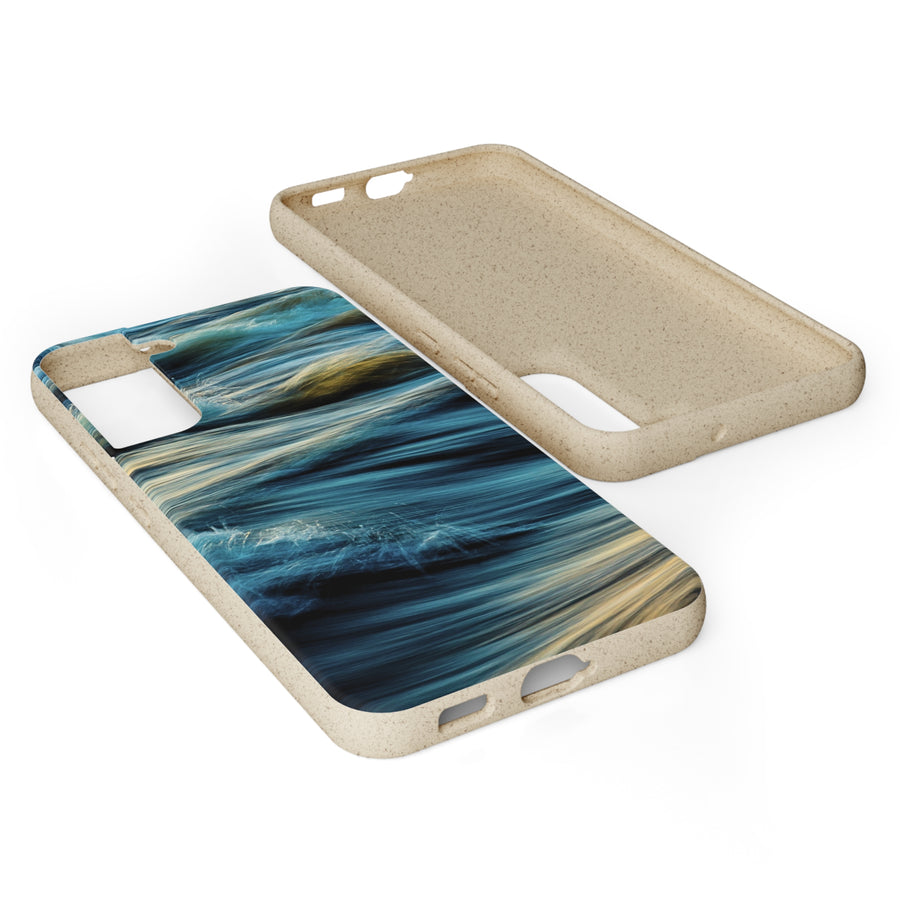 Wispy Waves | Bamboo Biodegradable Cases (Samsung Galaxy S20, S21, S22) Sustainable Phone Case Earth-Friendly