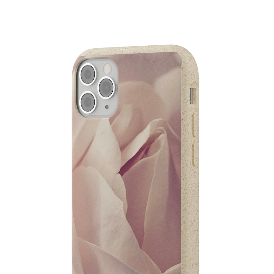 Rose Bud | Bamboo Biodegradable Cases (iPhone 11, 12, 13) Sustainable Phone Case Natural