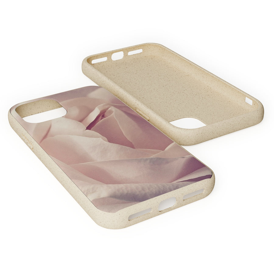 Rose Bud | Bamboo Biodegradable Cases (iPhone 11, 12, 13) Sustainable Phone Case Natural