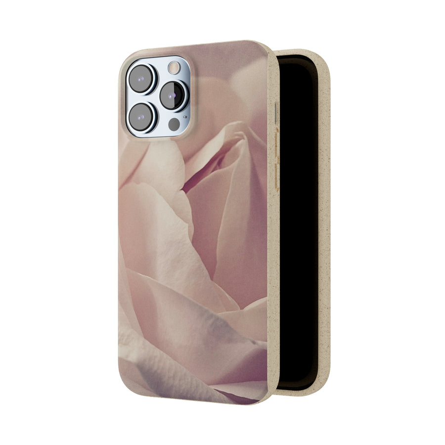 Rose Bud | Bamboo Biodegradable Cases (iPhone 11, 12, 13) Sustainable Phone Case Natural