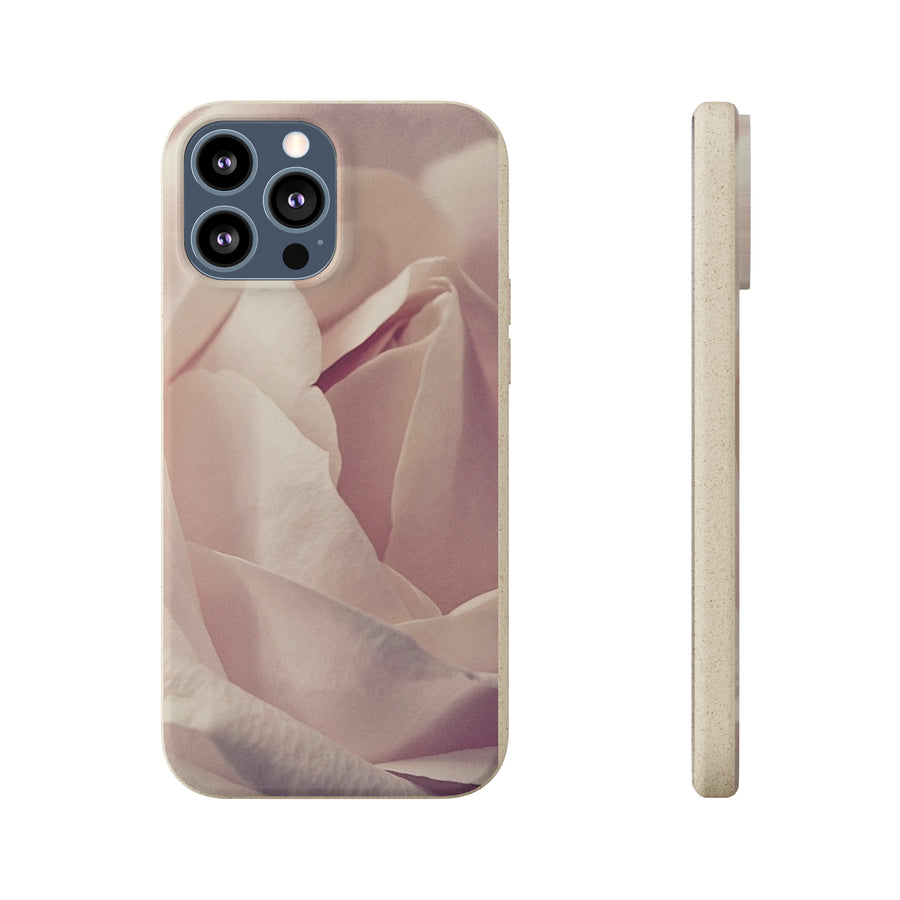 Rose Bud | Bamboo Biodegradable Cases (iPhone 11, 12, 13) Sustainable Phone Case Natural