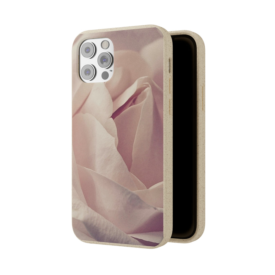 Rose Bud | Bamboo Biodegradable Cases (iPhone 11, 12, 13) Sustainable Phone Case Natural