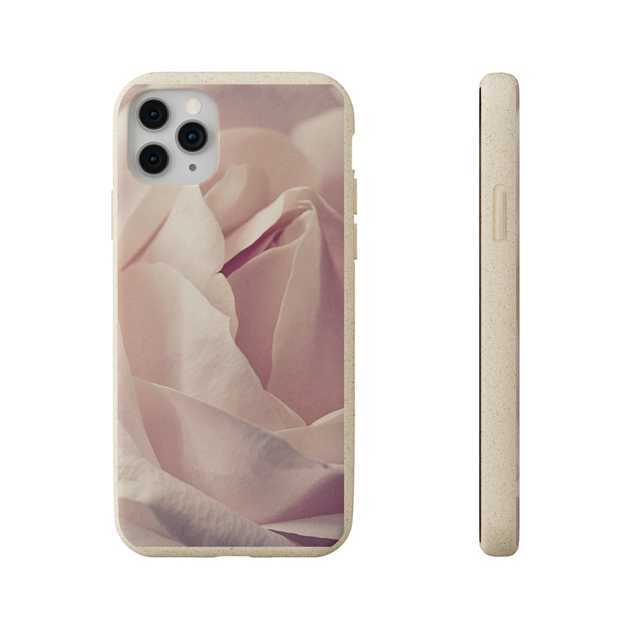 Rose Bud | Bamboo Biodegradable Cases (iPhone 11, 12, 13) Sustainable Phone Case Natural