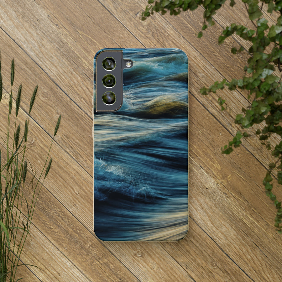 Wispy Waves | Bamboo Biodegradable Cases (Samsung Galaxy S20, S21, S22) Sustainable Phone Case Earth-Friendly