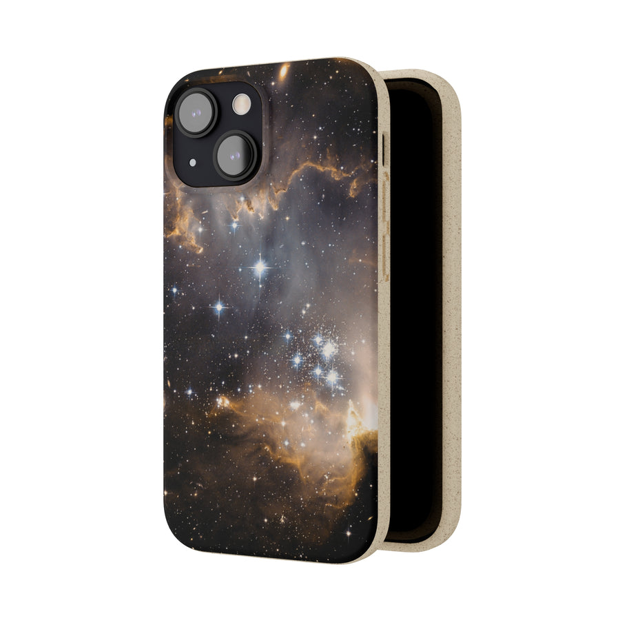 Universal | Bamboo Biodegradable Cases (iPhone 11, 12, 13) Sustainable Phone Case Stars Galaxy Case