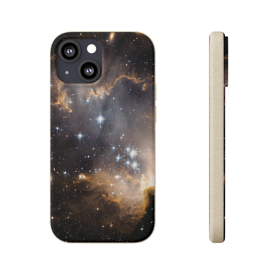 Universal | Bamboo Biodegradable Cases (iPhone 11, 12, 13) Sustainable Phone Case Stars Galaxy Case