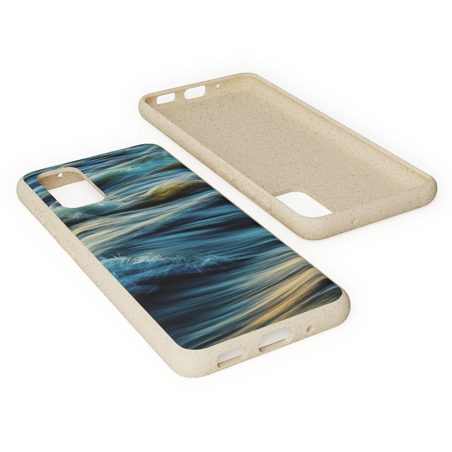 Wispy Waves | Bamboo Biodegradable Cases (Samsung Galaxy S20, S21, S22) Sustainable Phone Case Earth-Friendly