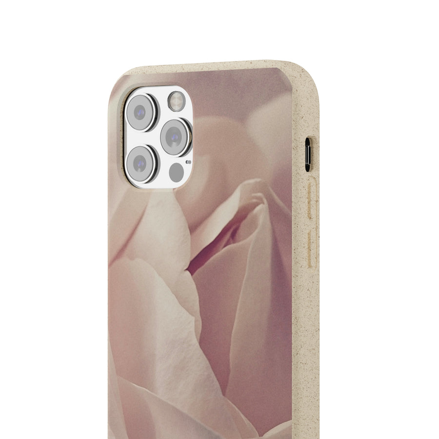 Rose Bud | Bamboo Biodegradable Cases (iPhone 11, 12, 13) Sustainable Phone Case Natural