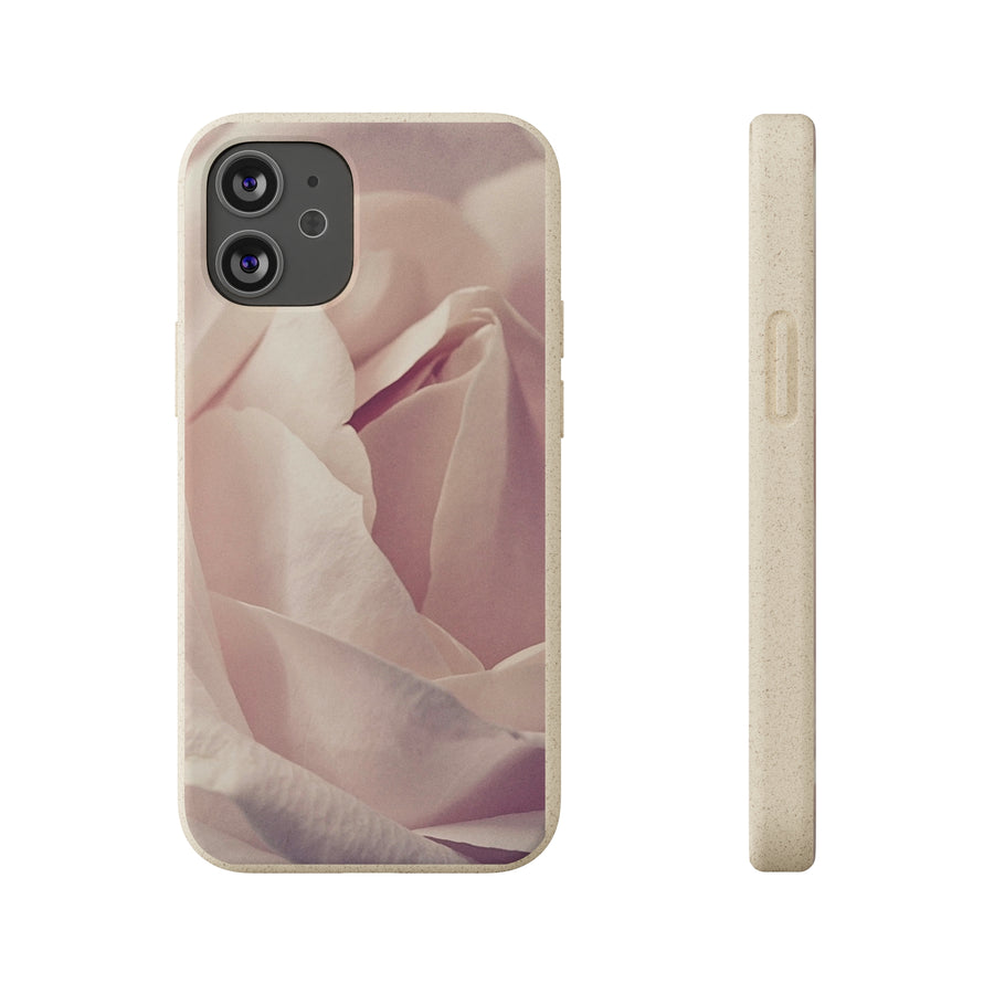 Rose Bud | Bamboo Biodegradable Cases (iPhone 11, 12, 13) Sustainable Phone Case Natural