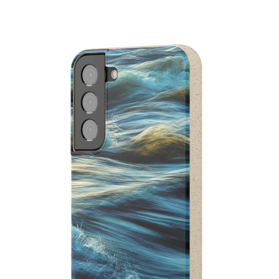 Wispy Waves | Bamboo Biodegradable Cases (Samsung Galaxy S20, S21, S22) Sustainable Phone Case Earth-Friendly