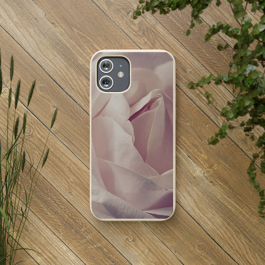 Rose Bud | Bamboo Biodegradable Cases (iPhone 11, 12, 13) Sustainable Phone Case Natural