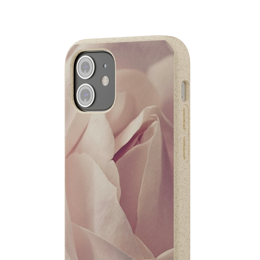 Rose Bud | Bamboo Biodegradable Cases (iPhone 11, 12, 13) Sustainable Phone Case Natural