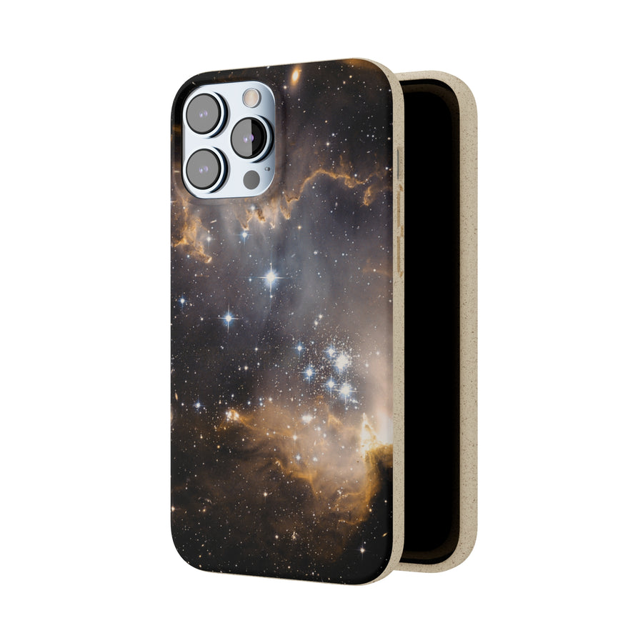 Universal | Bamboo Biodegradable Cases (iPhone 11, 12, 13) Sustainable Phone Case Stars Galaxy Case