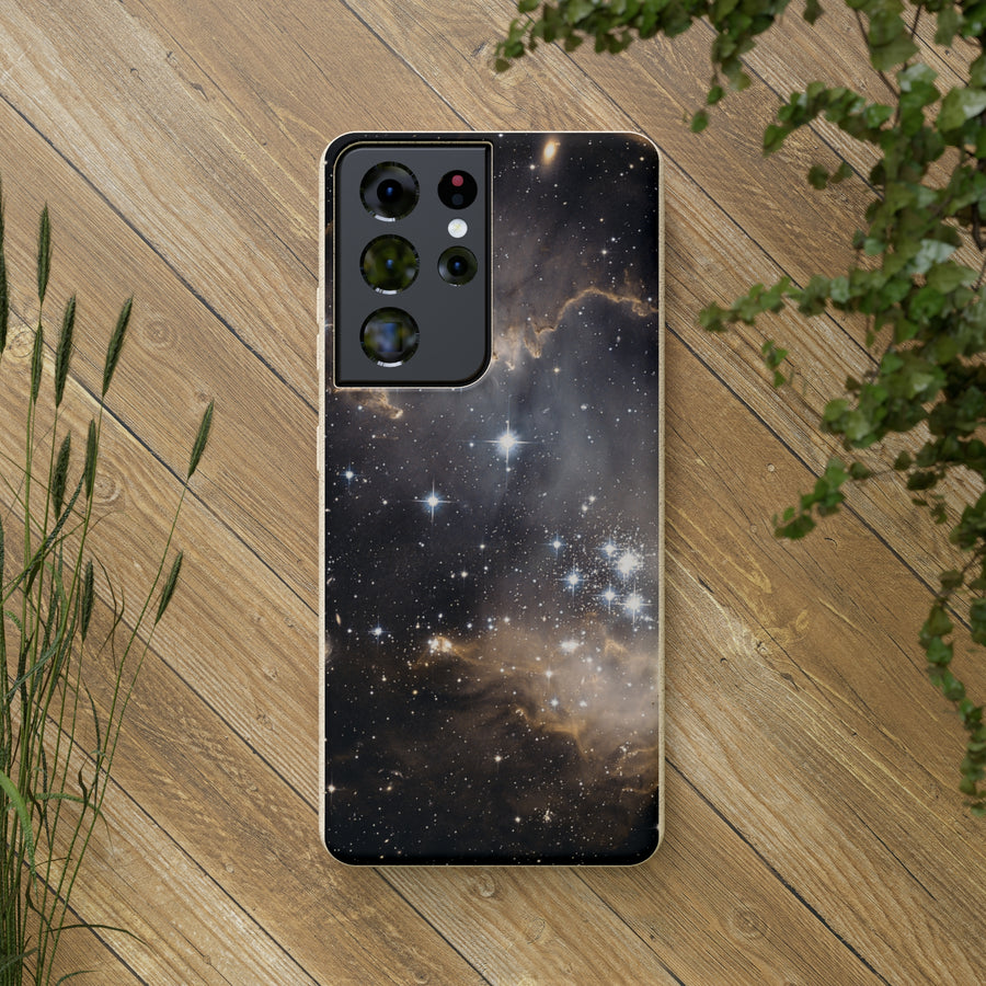 Universal | Bamboo Biodegradable Cases (Samsung S20, S21, S22) Sustainable Phone Case Star Galaxy Case