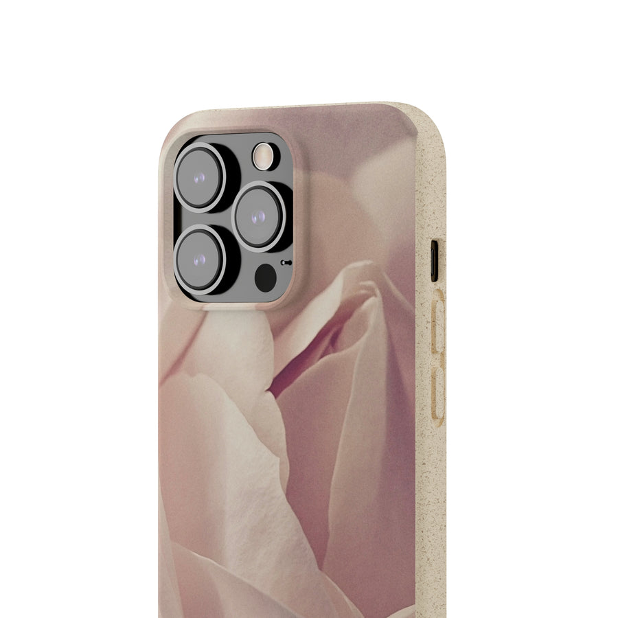 Rose Bud | Bamboo Biodegradable Cases (iPhone 11, 12, 13) Sustainable Phone Case Natural