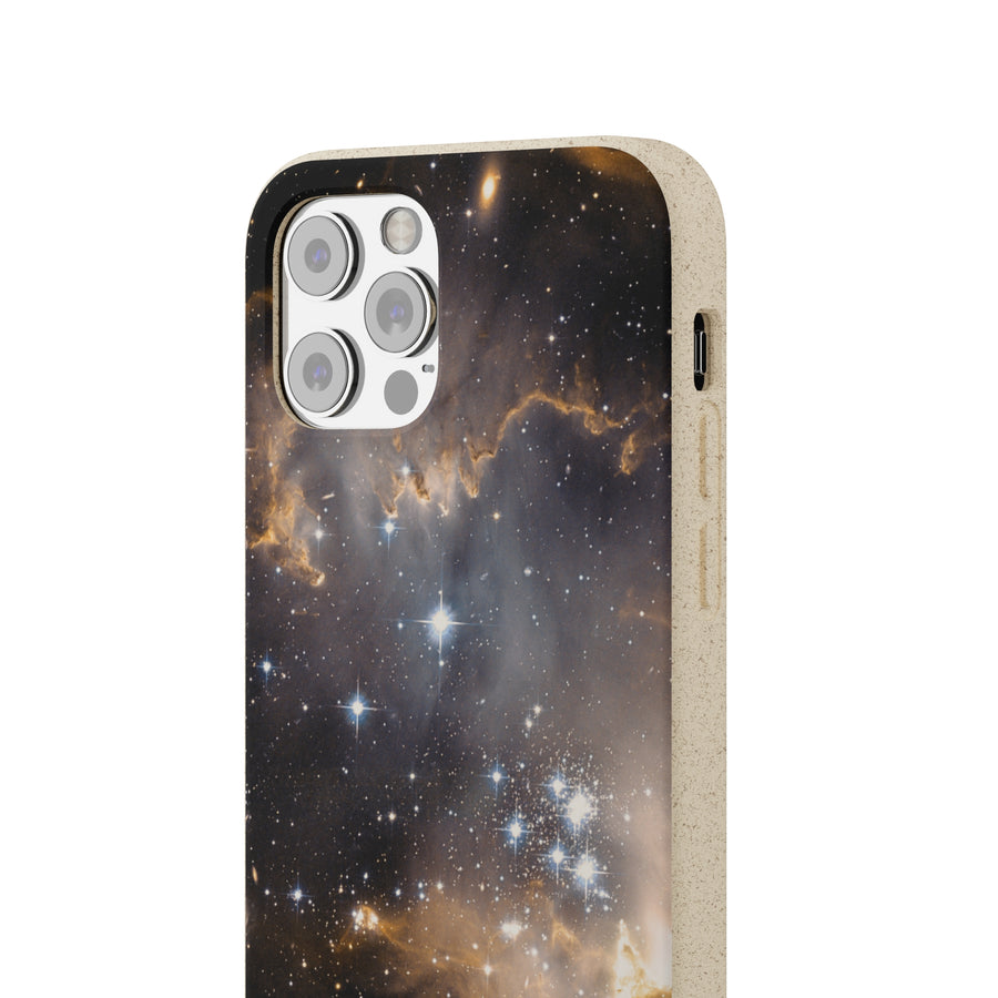 Universal | Bamboo Biodegradable Cases (iPhone 11, 12, 13) Sustainable Phone Case Stars Galaxy Case