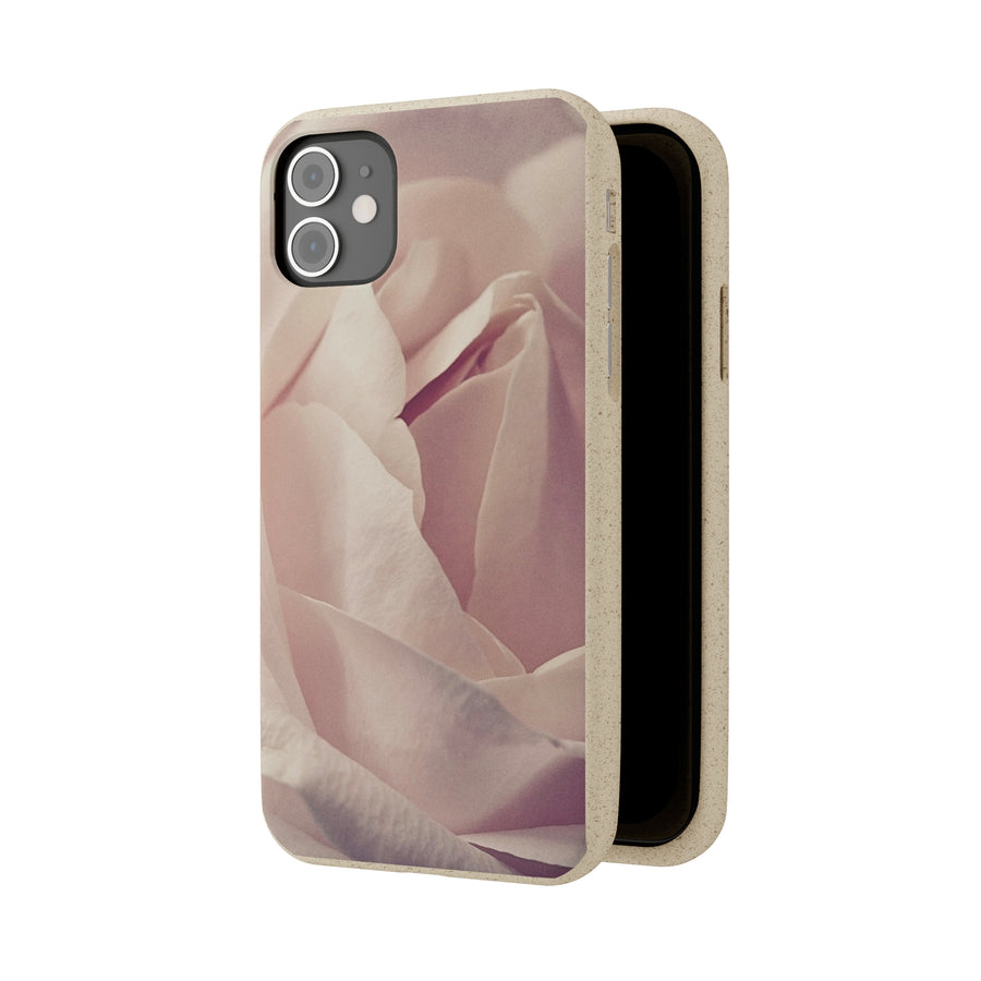 Rose Bud | Bamboo Biodegradable Cases (iPhone 11, 12, 13) Sustainable Phone Case Natural