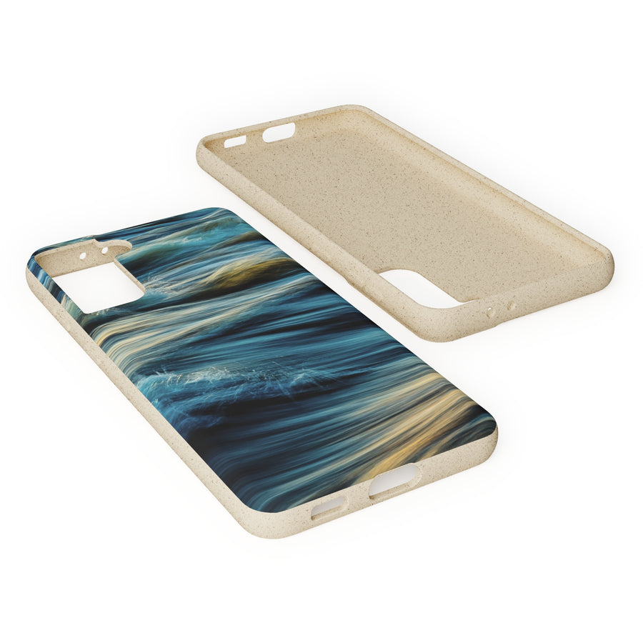 Wispy Waves | Bamboo Biodegradable Cases (Samsung Galaxy S20, S21, S22) Sustainable Phone Case Earth-Friendly