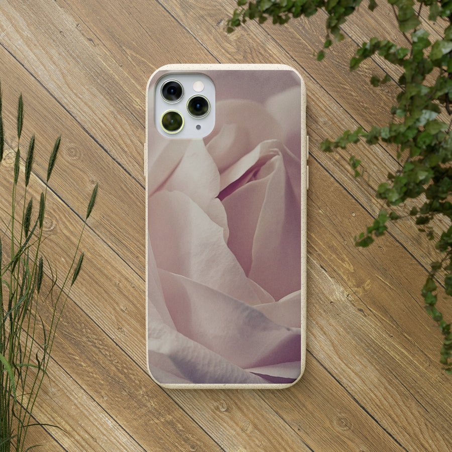 Rose Bud | Bamboo Biodegradable Cases (iPhone 11, 12, 13) Sustainable Phone Case Natural