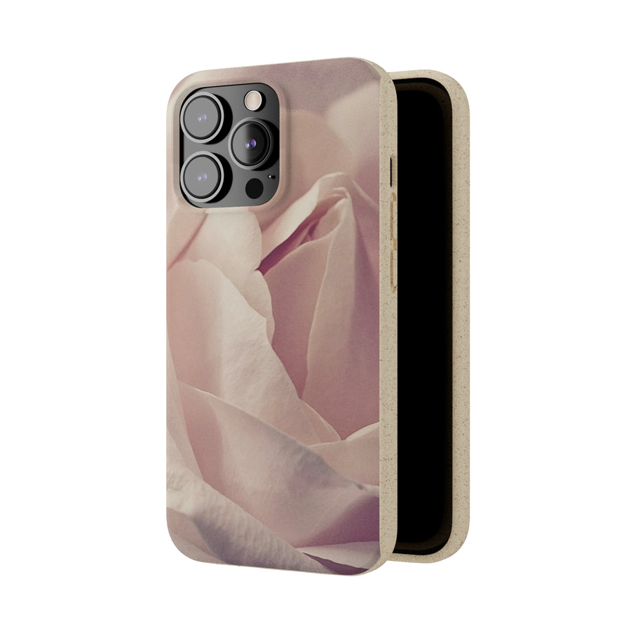 Rose Bud | Bamboo Biodegradable Cases (iPhone 11, 12, 13) Sustainable Phone Case Natural