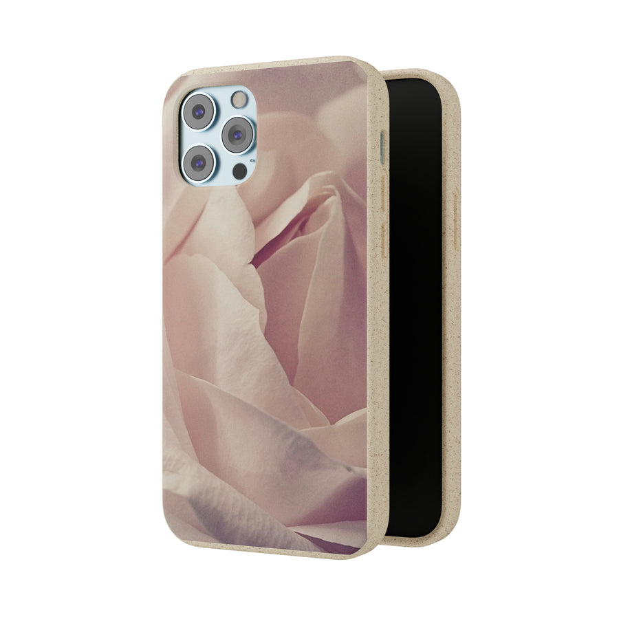 Rose Bud | Bamboo Biodegradable Cases (iPhone 11, 12, 13) Sustainable Phone Case Natural