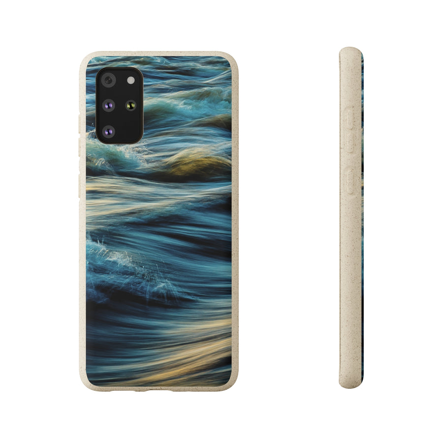 Wispy Waves | Bamboo Biodegradable Cases (Samsung Galaxy S20, S21, S22) Sustainable Phone Case Earth-Friendly