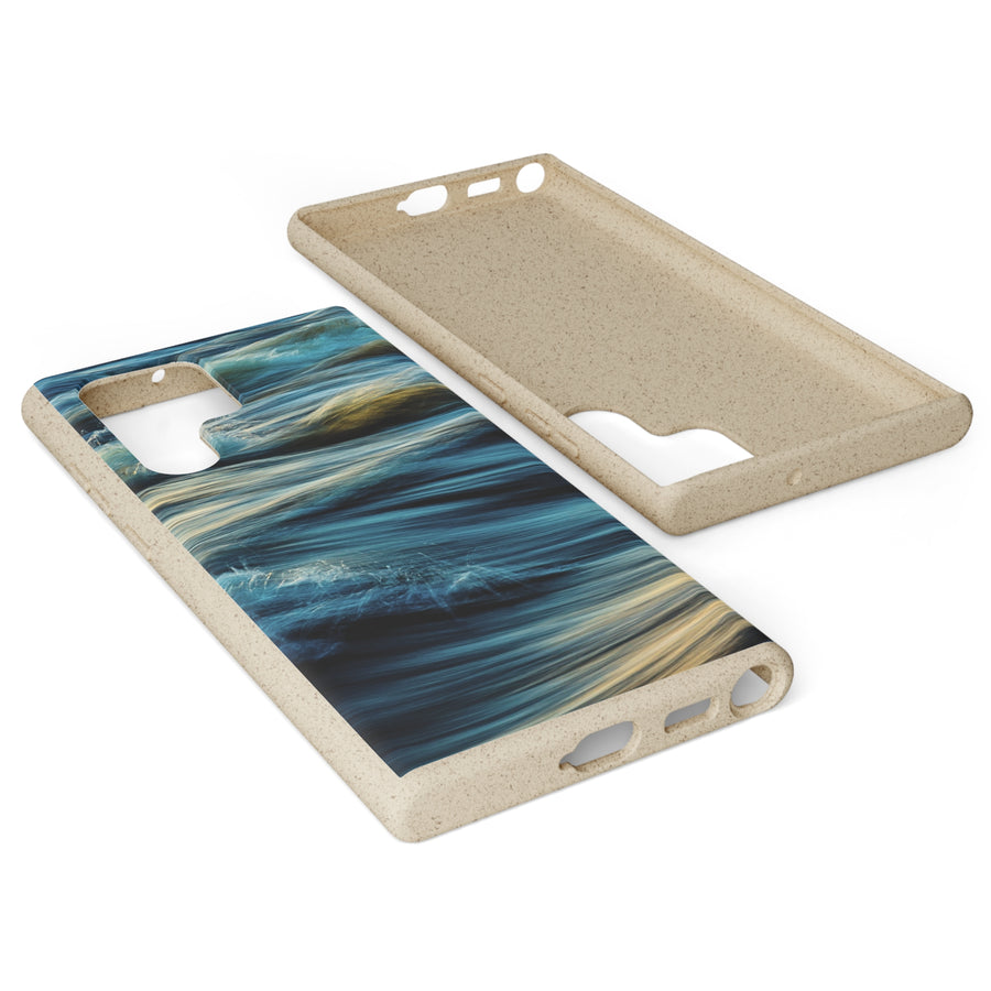 Wispy Waves | Bamboo Biodegradable Cases (Samsung Galaxy S20, S21, S22) Sustainable Phone Case Earth-Friendly