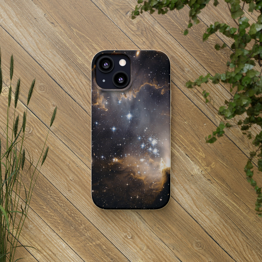 Universal | Bamboo Biodegradable Cases (iPhone 11, 12, 13) Sustainable Phone Case Stars Galaxy Case