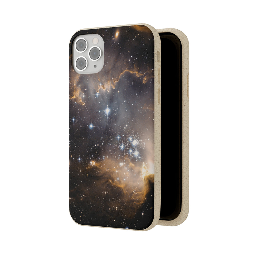 Universal | Bamboo Biodegradable Cases (iPhone 11, 12, 13) Sustainable Phone Case Stars Galaxy Case